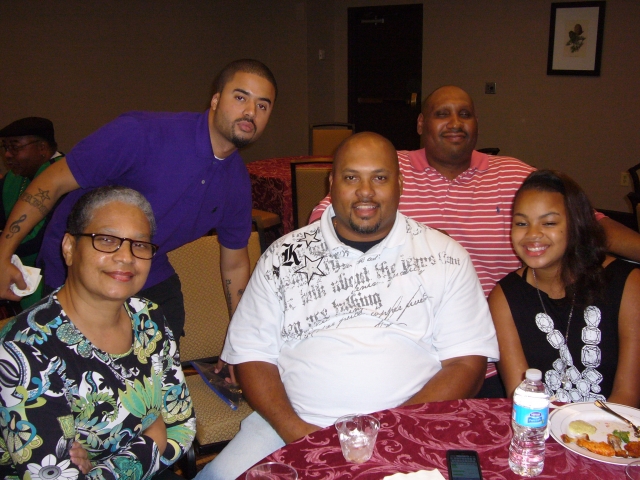 Sandra Harris, Brian Owens and Kennedie Oden in front. Ricky Jarvis and Malachi Israel in back.